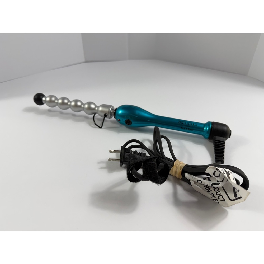 BED HEAD TIGI Rock N Roller BH920 Bubble Curling Wand Teal Silver TESTED & WORKS